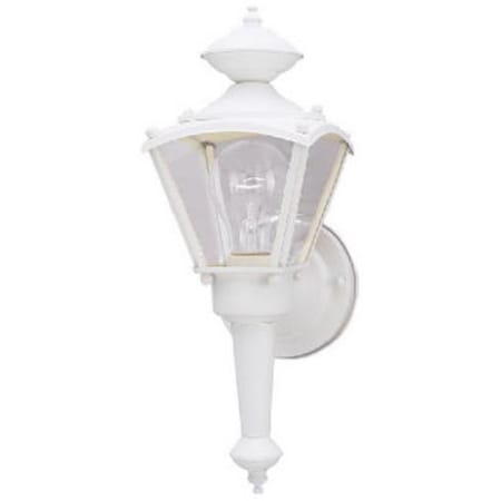 Brightbomb 66984 Single Light Coach Lantern - White Textured Finish BR580639